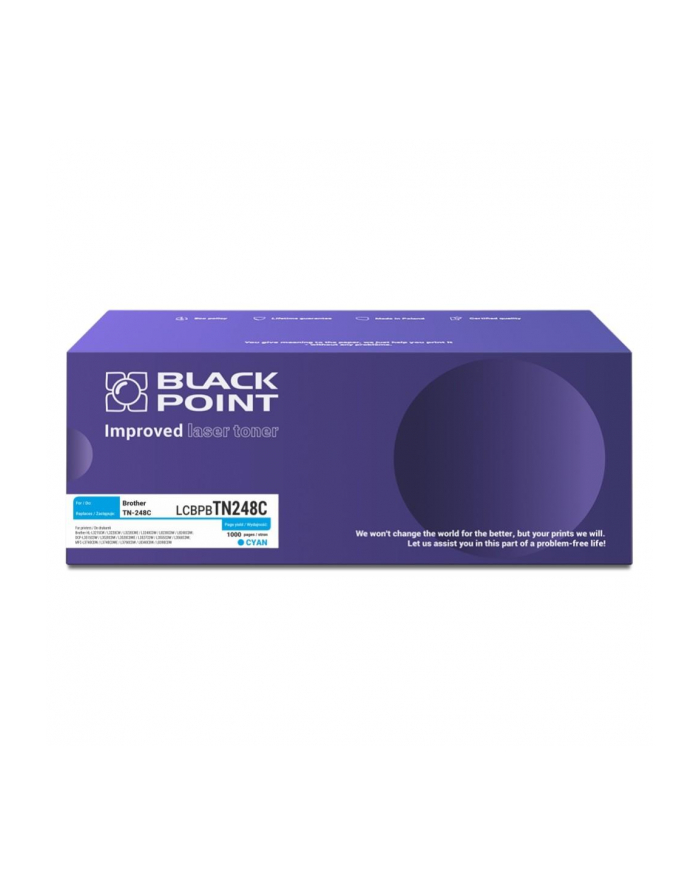 Black Point do Brother TN248C Cyan (LCBPBTN248C) główny
