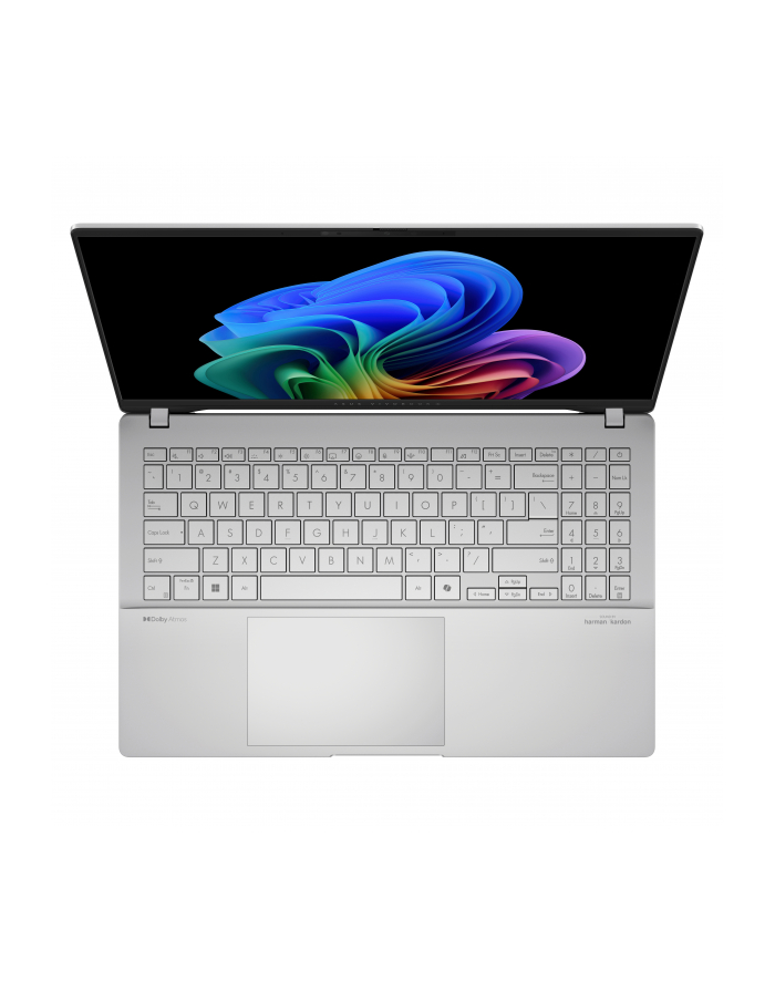 Asus Vivobook S S5507QA-MA112W | Cool Silver | 15.6 '' | OLED | 3K | 2880 x 1620 pixels | Glossy | Snapdragon X Elite | X1E 78 100 | 32 GB | LPDDR5X | Solid-state drive capacity 1000 GB | Qualcomm Adreno GPU | Windows 11 Home | 802.11be | Bluet główny