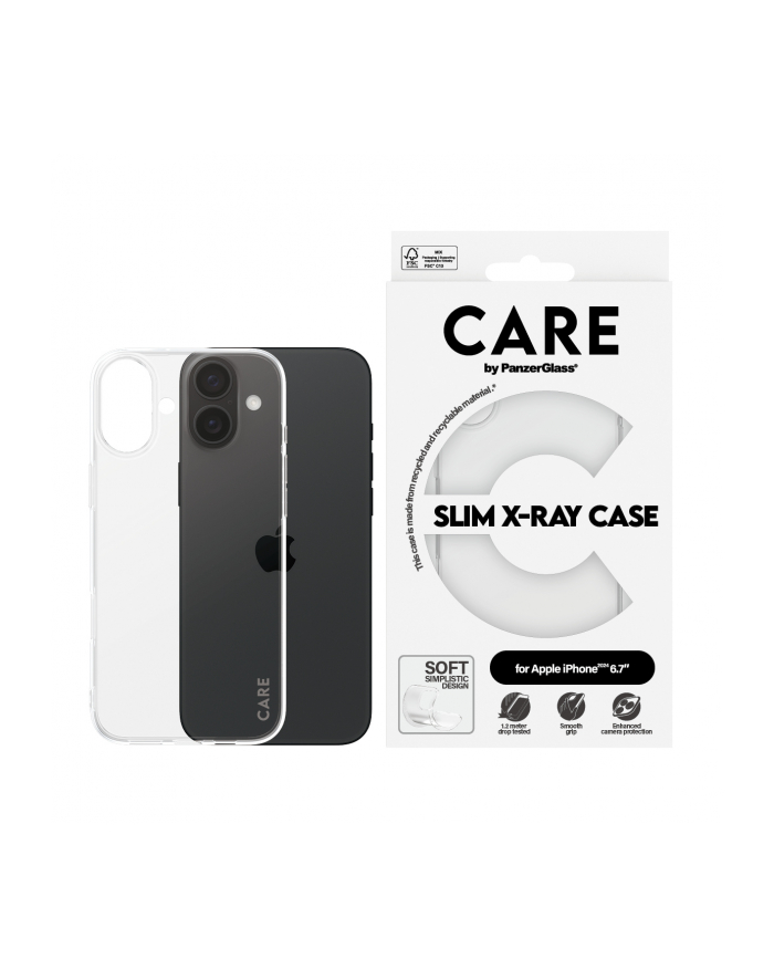 Panzerglass Solidne Etui Care X Ray Do Iphone 16 Plus  Obudowa  Pokrowiec główny