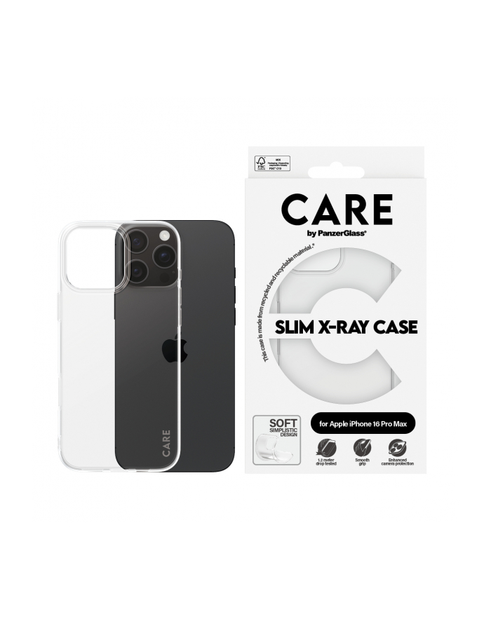 Panzerglass Etui Care By Slim X Ray Case Do Iphone 16 Pro Max  Przezroczyste główny