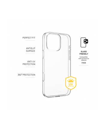 Obudowa Dla Telefonów Komórkowych Fixed Slim Antiuv Na Apple Iphone 16 Pro Max Fixtcca 1403 Przezroczysty
