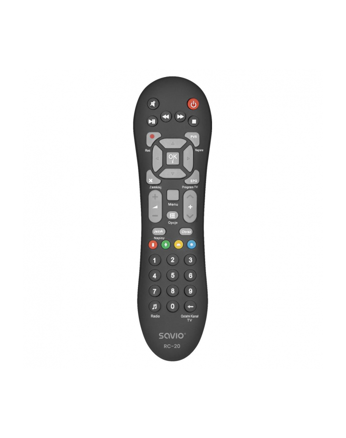 Pilot uniwersalny/zamiennik Savio RC-20 do Cyfrowy Polsat główny