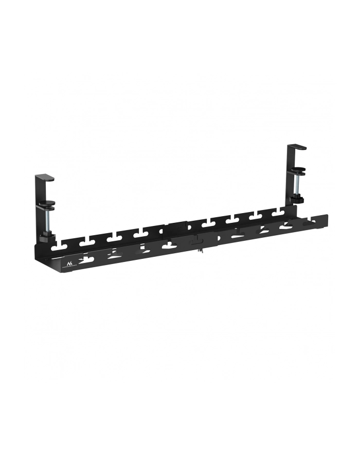 Organizer podbiurkowy na kable Maclean MC-103 W, max. obciążenie 5kg, max. 728mm, czarny główny