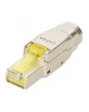 Wtyk RJ45 DIGITUS kat.6A, PoE++, 10GbE, ekranowany, metalowy, beznarzędziowy, AWG 27-22,linka/drut - nr 17