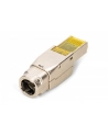 Wtyk RJ45 DIGITUS kat.6A, PoE++, 10GbE, ekranowany, metalowy, beznarzędziowy, AWG 27-22,linka/drut - nr 2