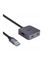 Hub USB 2.0 LINDY 4-portowy 3xUSB-A 2x USB-C - nr 1