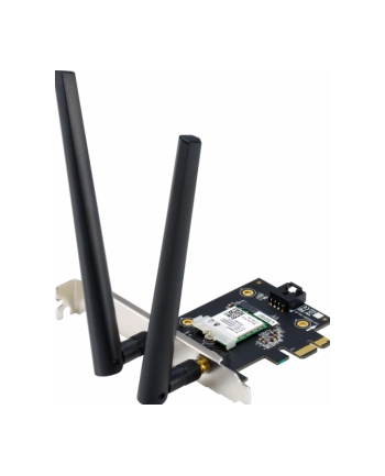 Karta sieciowa Asus PCE-AX1800 Dual Band PCI-E WiFi 6 (802.11ax), Bluetooth 5.2, WPA3, OFDMA, MU-MIMO