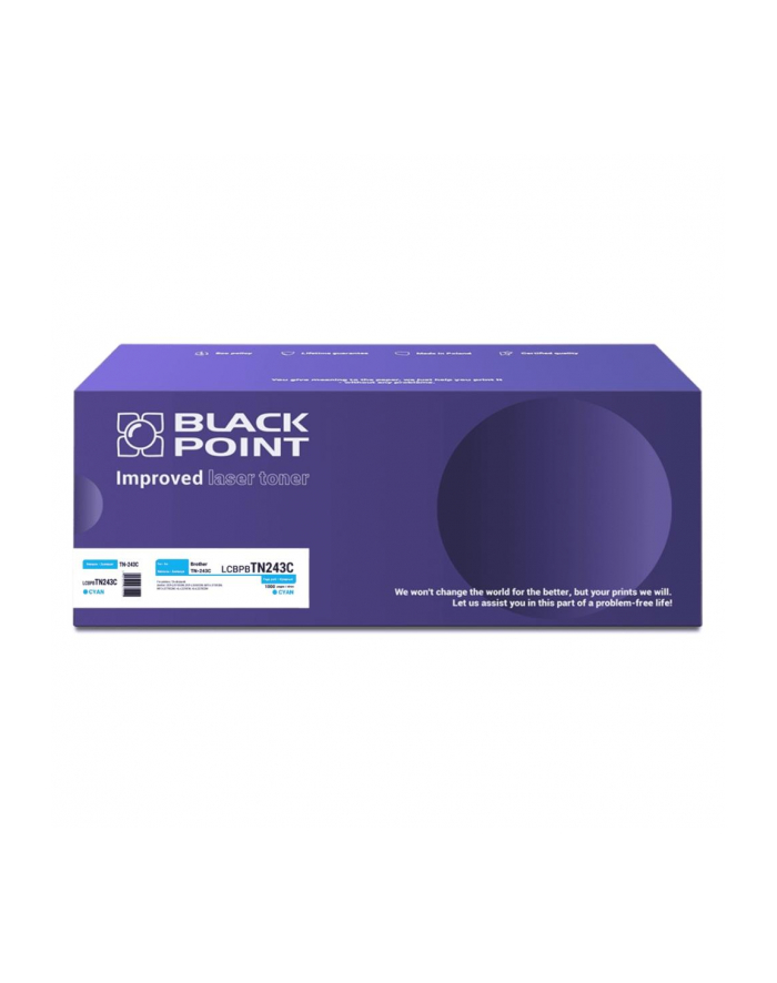 black point s.a.  Toner Black Point do Bczerwonyher (TN-243C) Cyan 1000 str. z chipem główny