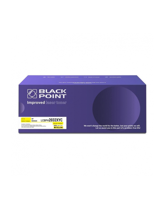 black point s.a.  Toner Black Point do HP (W2032X) Yellow 6000 str. z chipem główny