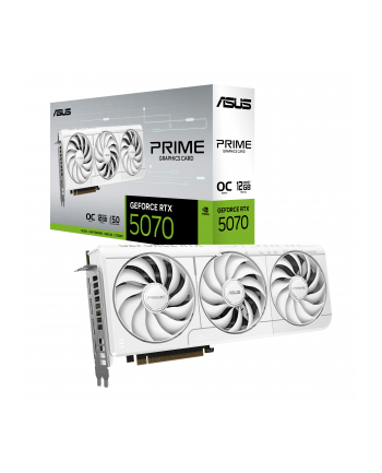 Karta VGA Asus GeForce RTX 5070 PRIME-RTX5070-O12G-WHITE OC 12GB GDDR7 192bit HDMI+3xDP PCIe5.0 nr 1