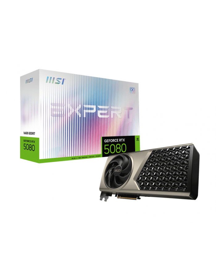 Karta VGA MSI GeForce RTX 5080 16G EXPERT OC 16GB GDDR7 256bit HDMI+3xDP PCIe5.0 główny