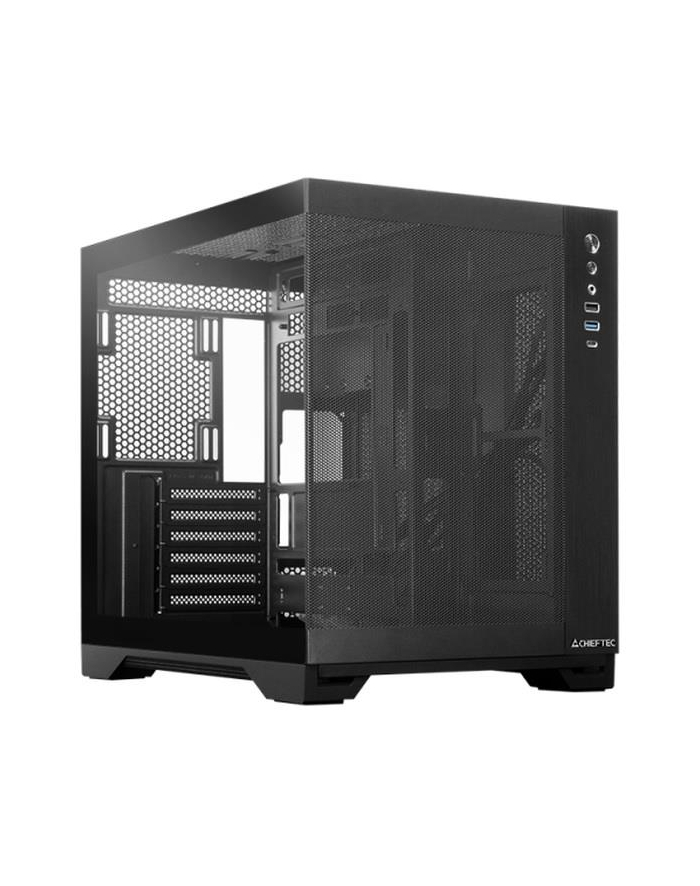 Obudowa Chieftec VISIO AIR Fanless GM-30B-M-FL-OP ATX z oknem bez zasilacza czarna główny