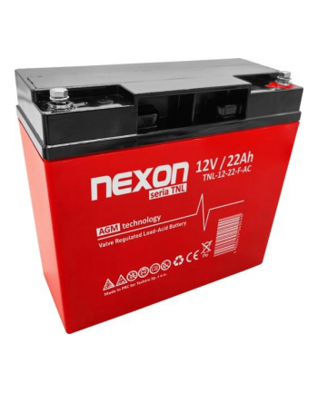 Akumulator żelowy Nexon AGM 12V 22Ah Long Life (12l) - głębokiego rozładowania i pracy cyklicznej