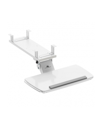 Uchwyt na klawiaturę podbiurkowy Maclean MC-156 W, regulowany, max. 5kg, biały nr 1