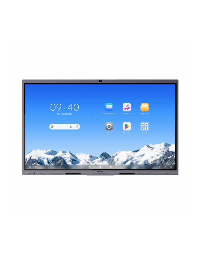 Monitor interaktywny HIKVISION DS-D5C65RB/B2L 65'' 4K (System Android 14, EDLA) z kamerą główny