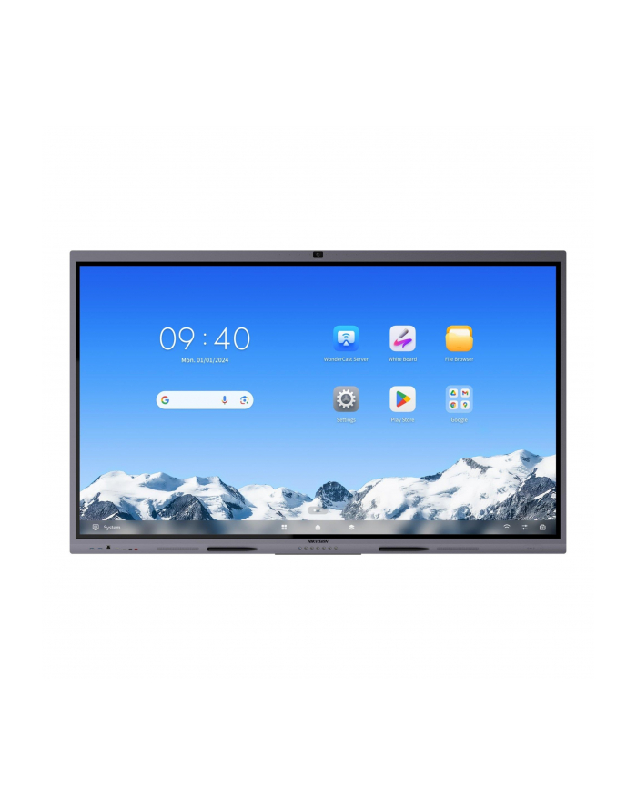 Monitor interaktywny HIKVISION DS-D5C86RB/B2L 86'' 4K (System Android 14, EDLA) z kamerą główny