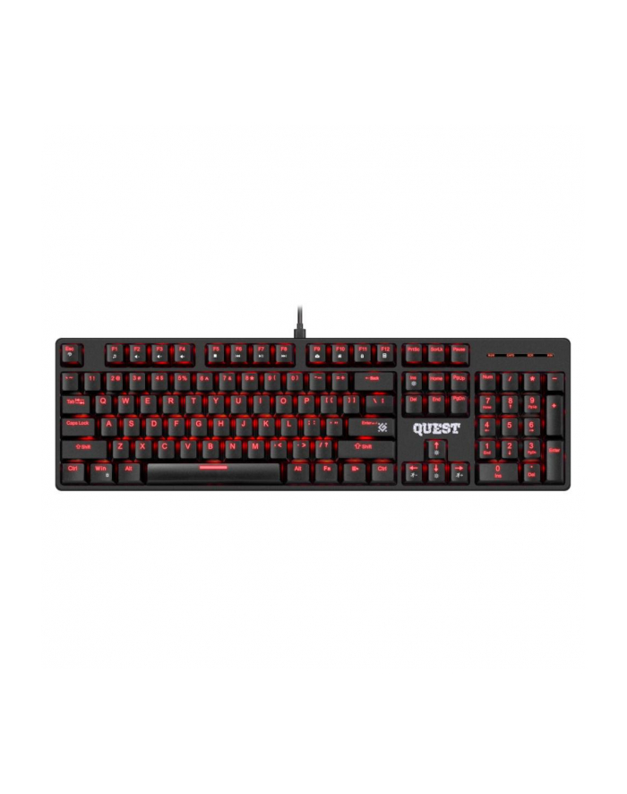 Klawiatura przewodowa Defender QUEST GK-596 MECHANICZNA podświetlana gaming RGB główny