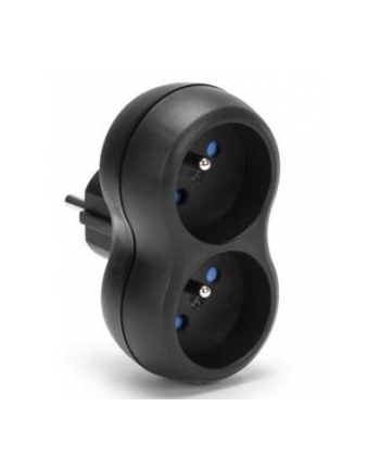 Rozgałęźnik sieciowy MONTIS MT149-BK podwójny czarny