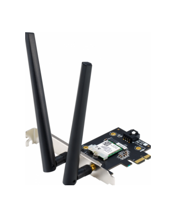 Karta sieciowa Asus PCE-AX1800 Dual Band PCI-E WiFi 6 (802.11ax), Bluetooth 5.2, WPA3, OFDMA, MU-MIMO