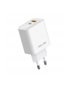 Ładowarka sieciowa Beline 45W 1xUSB-C + 1xUSB GaN PD 3.0 QC 3.0 bez kabla - biała - nr 3