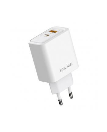 Ładowarka sieciowa Beline 45W 1xUSB-C + 1xUSB GaN PD 3.0 QC 3.0 bez kabla - biała nr 1