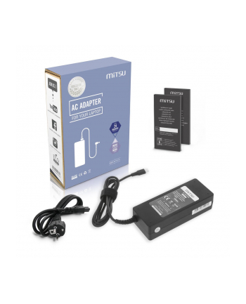 Zasilacz sieciowy Mitsu 90W USB-C, USBC, 5-20V, 3-4.5A (black) do notebooka nr 1