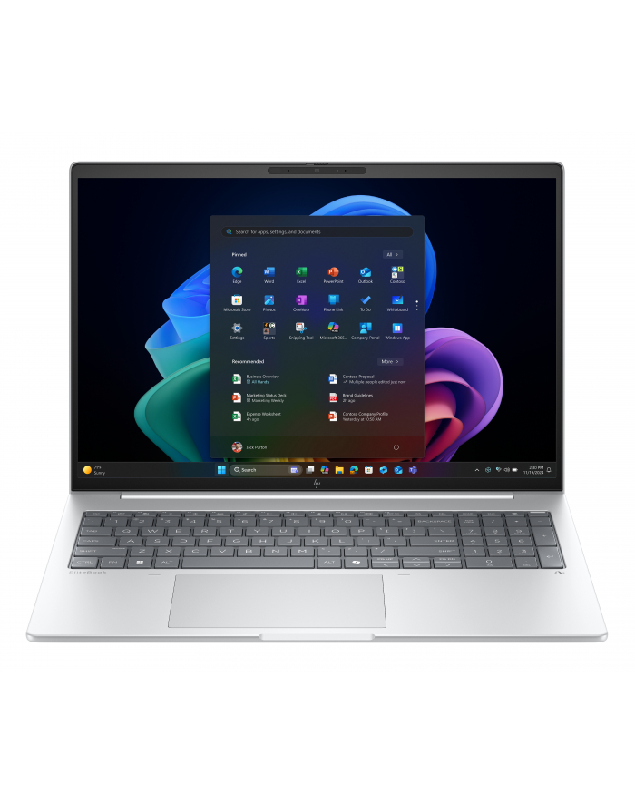 Notebook HP EliteBook 8 G1a 16''WUXGA/Ryzen AI 7 Pro 350/16GB/SSD512GB/Radeon/11PR Glacier Silver 3Y główny