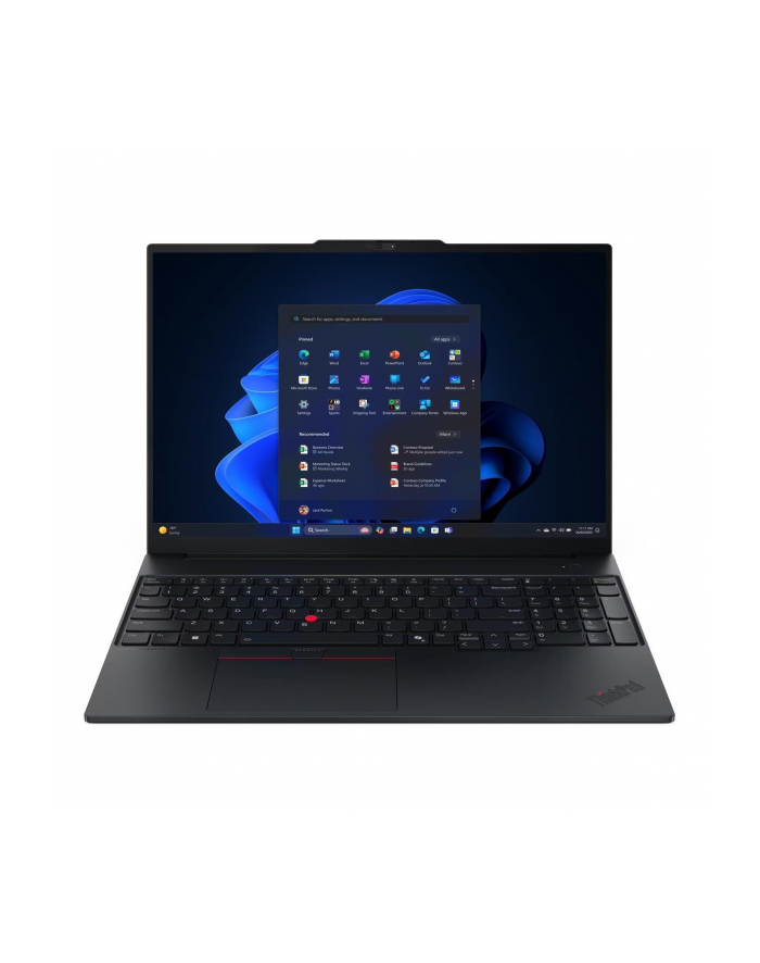 Notebook Lenovo ThinkPad E16 G3 16''WUXGA/Ryzen 7 250/16GB/SSD512GB/Radeon/11PR Black 3Y główny