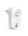 Rozgałęźnik sieciowy pojedynczy + USB-A + USB-C MONTIS MT147 biało-szary - nr 1