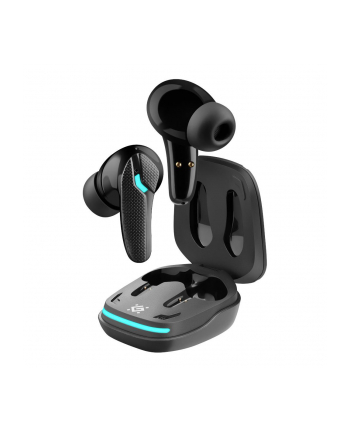 Słuchawki z mikrofonem Defender CyberDots 285 bezprzewodowe Bluetooth TWS czarne Low Latency