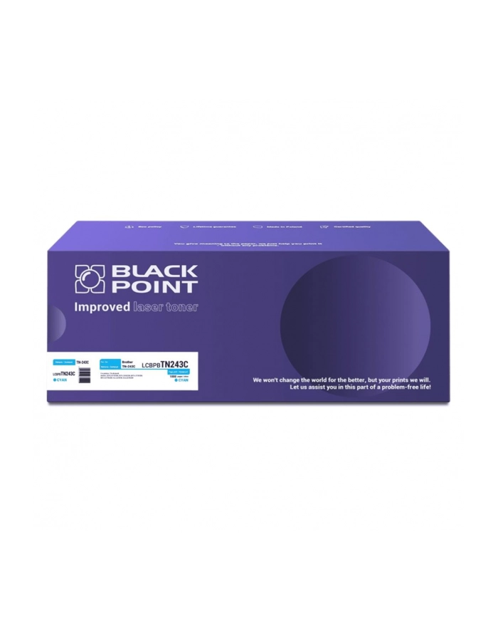 black point s.a.  Toner Black Point do Bczerwonyher (TN-243C) Cyan 1000 str. z chipem główny