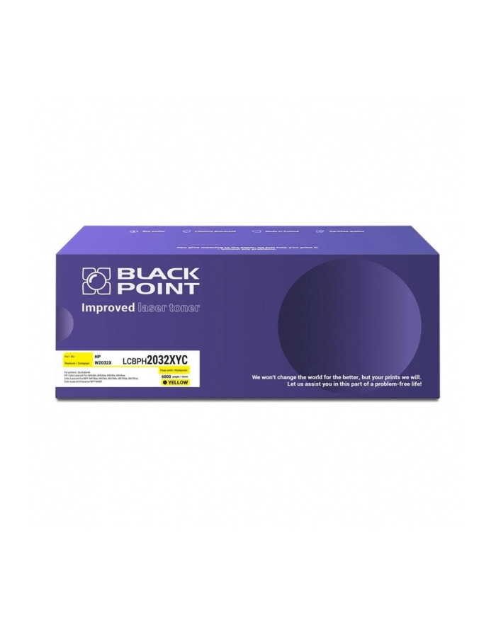 black point s.a.  Toner Black Point do HP (W2032X) Yellow 6000 str. z chipem główny