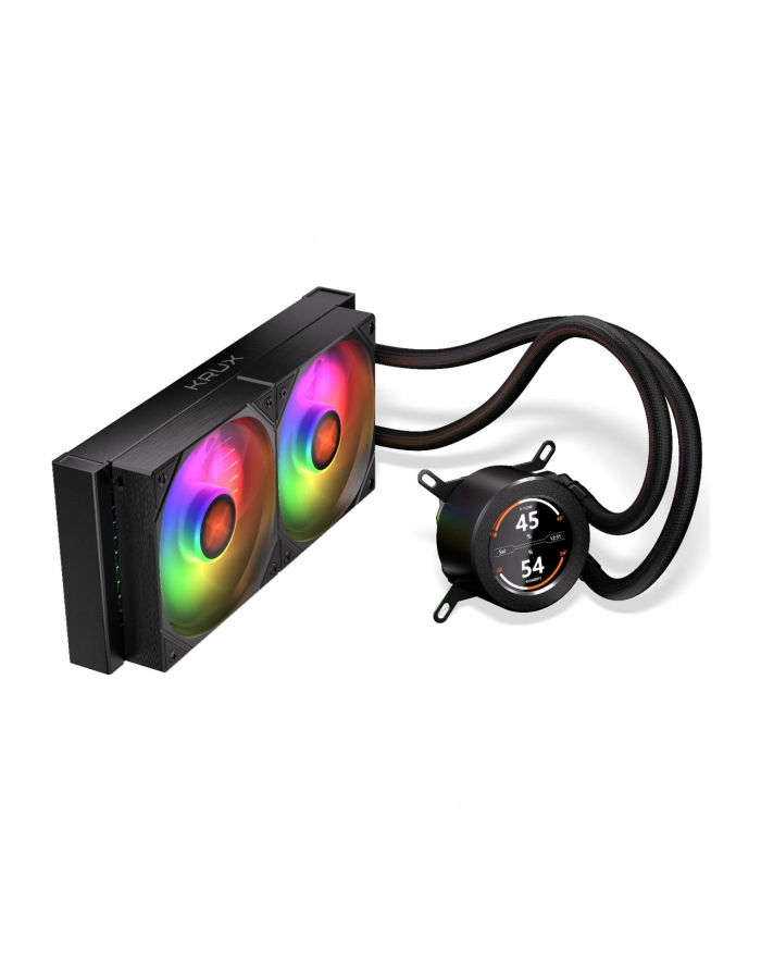 cooling.pl Chłodzenie wodne KRUX HydroGlance 240 ARGB LCD (KRXE003) 120 mm główny