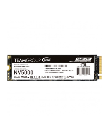 Dysk SSD Team Group NV5000 1TB M.2 PCIe NVMe Gen4 x4 (4500/1900) nr 2