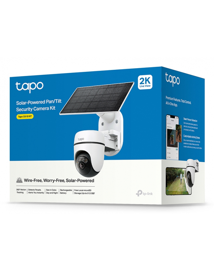 tp-link systems inc. Kamera IP TP-Link Tapo C610 KIT(4mm) 2K 3MP IP65 z panelem solarnym główny