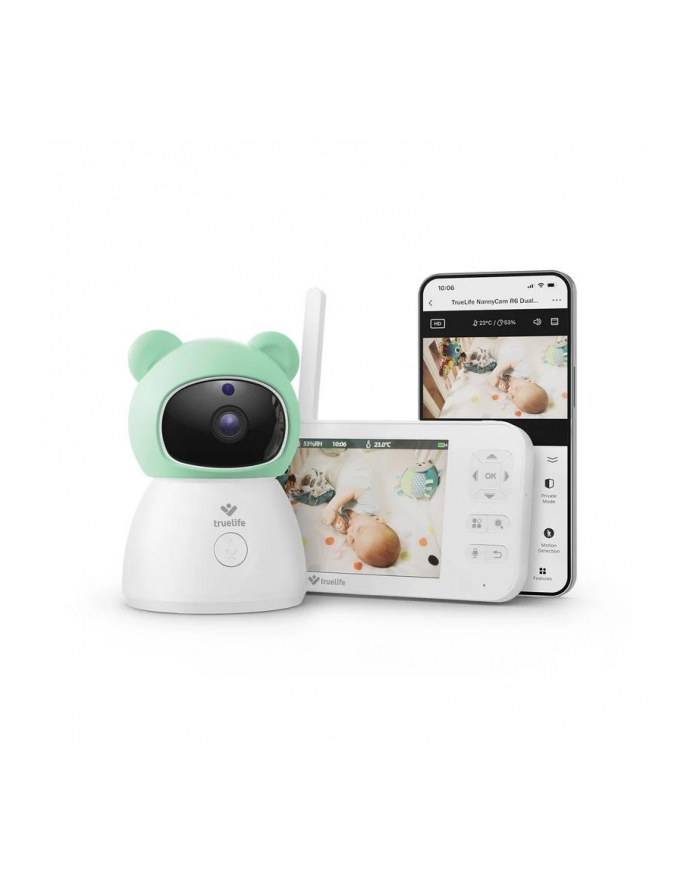 Niania elektroniczna TrueLife NannyCam R6 Dual Smart SmartCare® SmartTrack® LCD 5'' główny