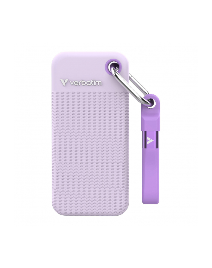 Dysk SSD zewnętrzny Verbatim Pocket 2TB USB-C 3.2 Gen 2 fioletowy główny