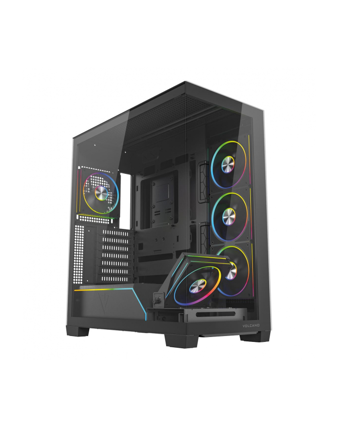 Obudowa Modecom Volcano Stellar Plus ARGB MIDI 5F, czarna główny