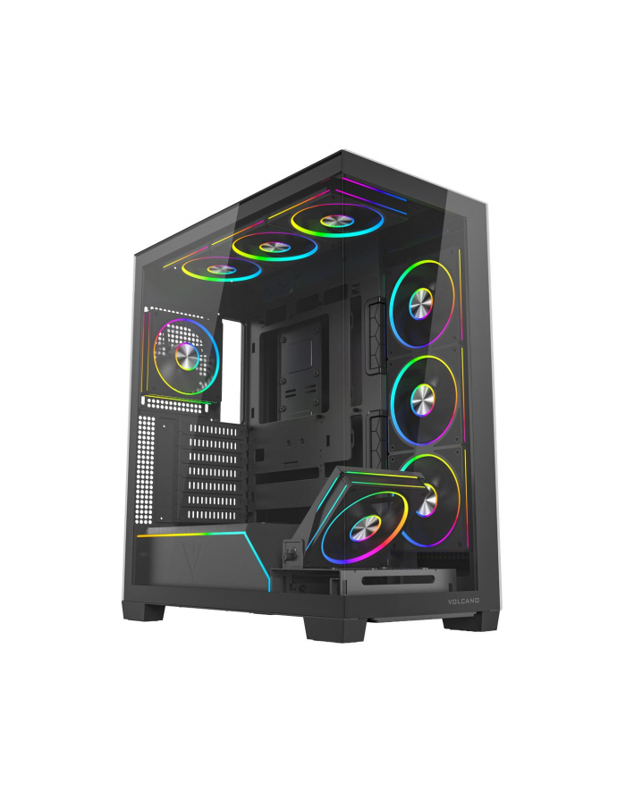 Obudowa Modecom Volcano Stellar Plus ARGB MIDI 8F, czarna główny