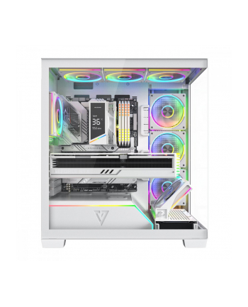 Obudowa Modecom Volcano Stellar Plus ARGB MIDI 8F, biała