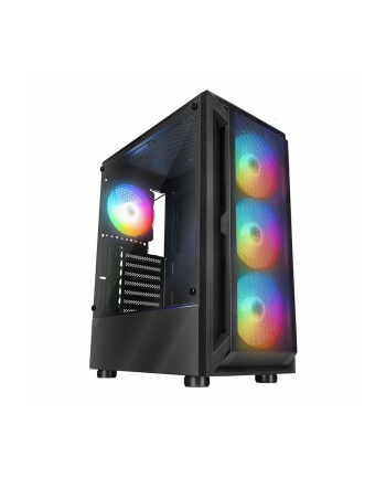 Obudowa PC Rampage SHIVA z oknem 4x wentylator 120mm Rainbow czarna nr 1