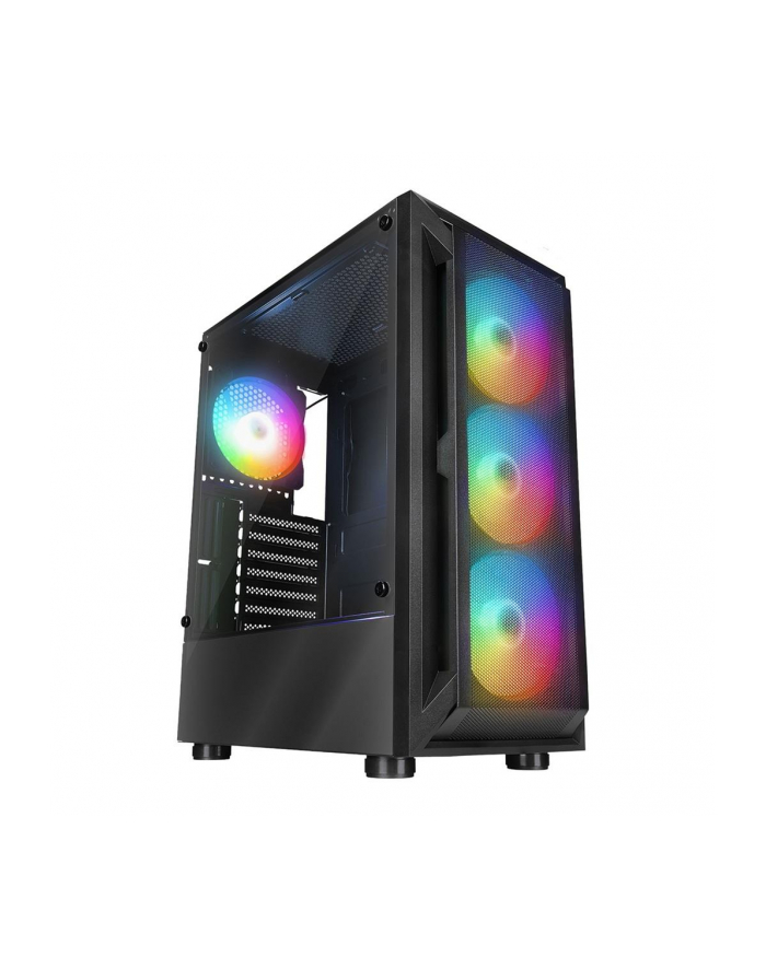 Obudowa PC Rampage SHIVA z oknem 4x wentylator 120mm Rainbow czarna główny