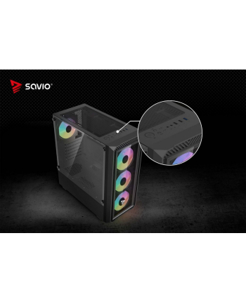 Obudowa komputerowa SAVIO NOCTIS GLASS RGB X1