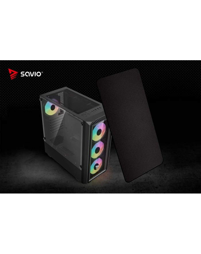 Obudowa komputerowa SAVIO NOCTIS GLASS RGB X1 główny