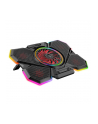 Podstawka chłodząca Rampage S47 pod laptop 12-17'' COOLFLOW RGB regulowana czarna - nr 1