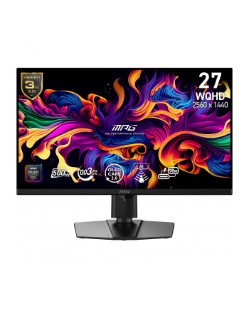 Monitor MSI 26,5'' MPG 271QR QD-OLED X50 IPS QD-OLED 500Hz 2xHDMI DP HUB