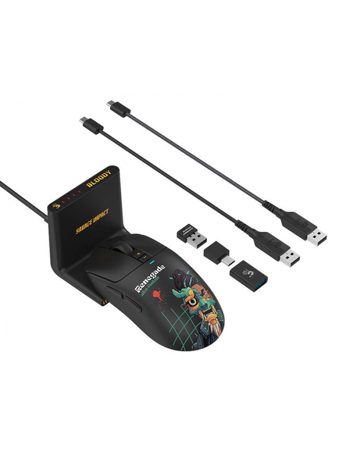 Mysz bezprzewodowa A4Tech Bloody R72 ULTRA DUO Renegade Midnight główny