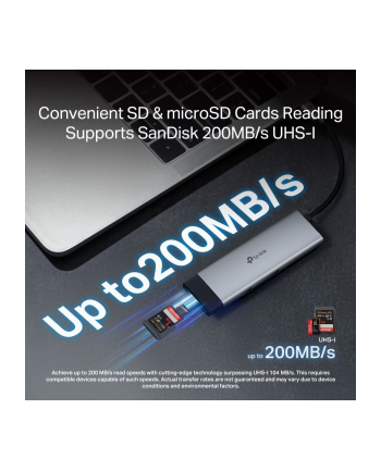 tp-link systems inc. Hub USB TP-Link UH7021C USB-C 3xUSB HDMI SD microSD USB-C PD nr 2