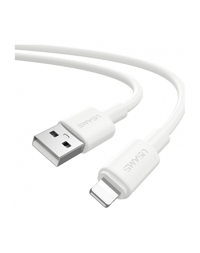 Kabel USB Usams U90 Lightning 1m 2,4A biały główny