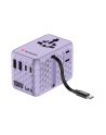 Adapter podróżny Verbatim Charge 'n' Travel GaN III globalny 1xUSB-C PD 3.0 QC 4+ 100W, 2xUSB-C 15W, 1xUSB-A 12W fioletowy - nr 1